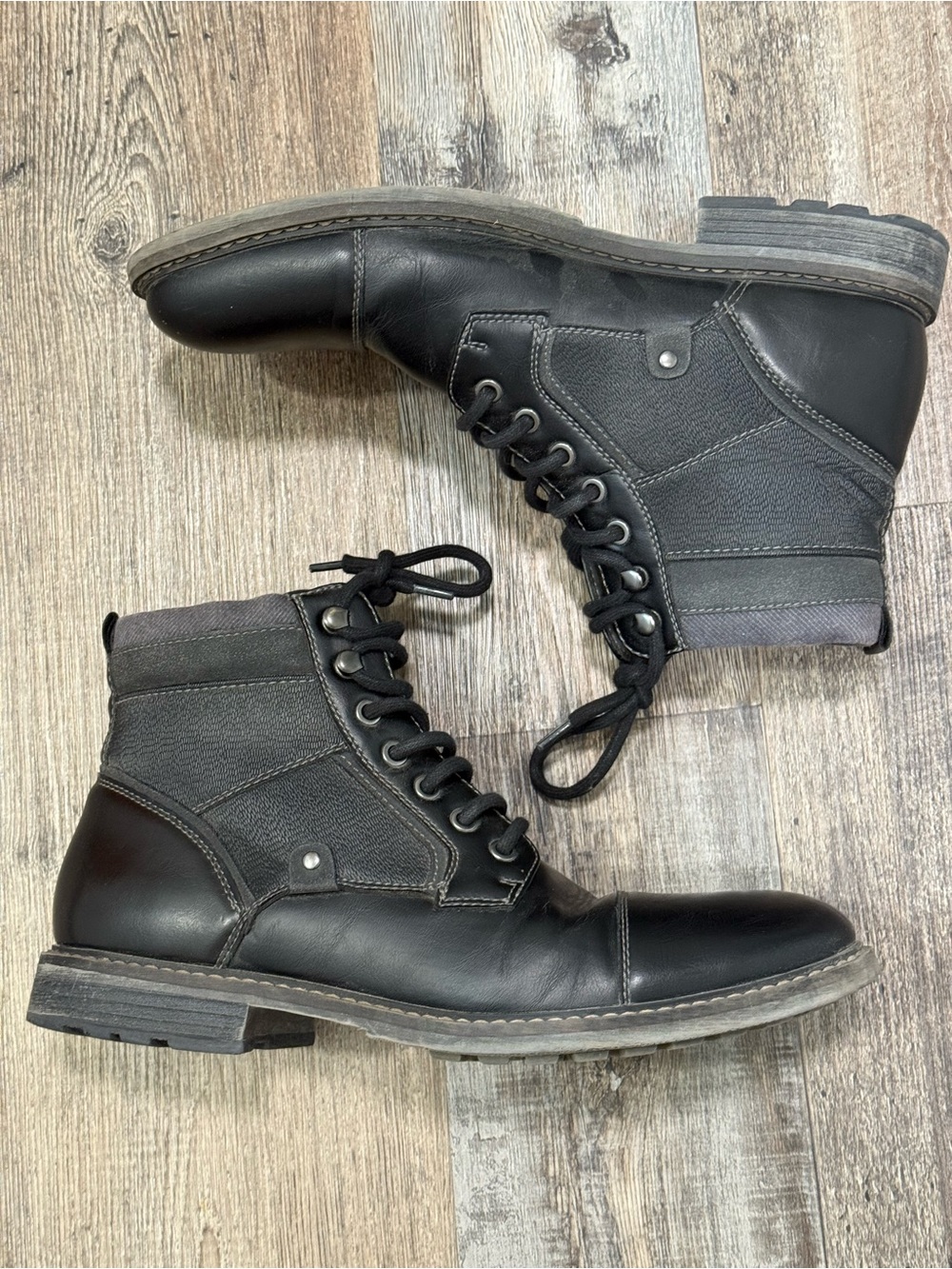 Sonoma Goods For Life "Graham" men's black combat boots size 10.5